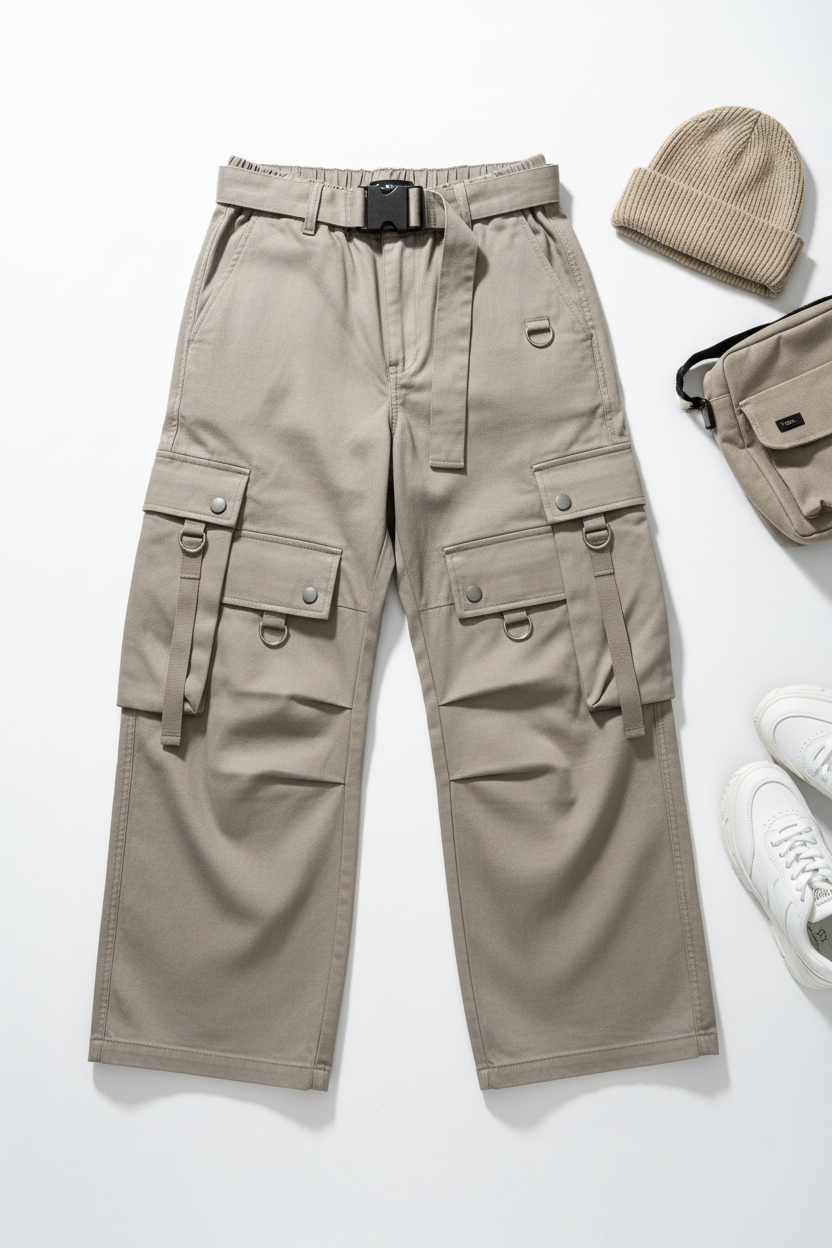 Wide Leg Cargo Pants